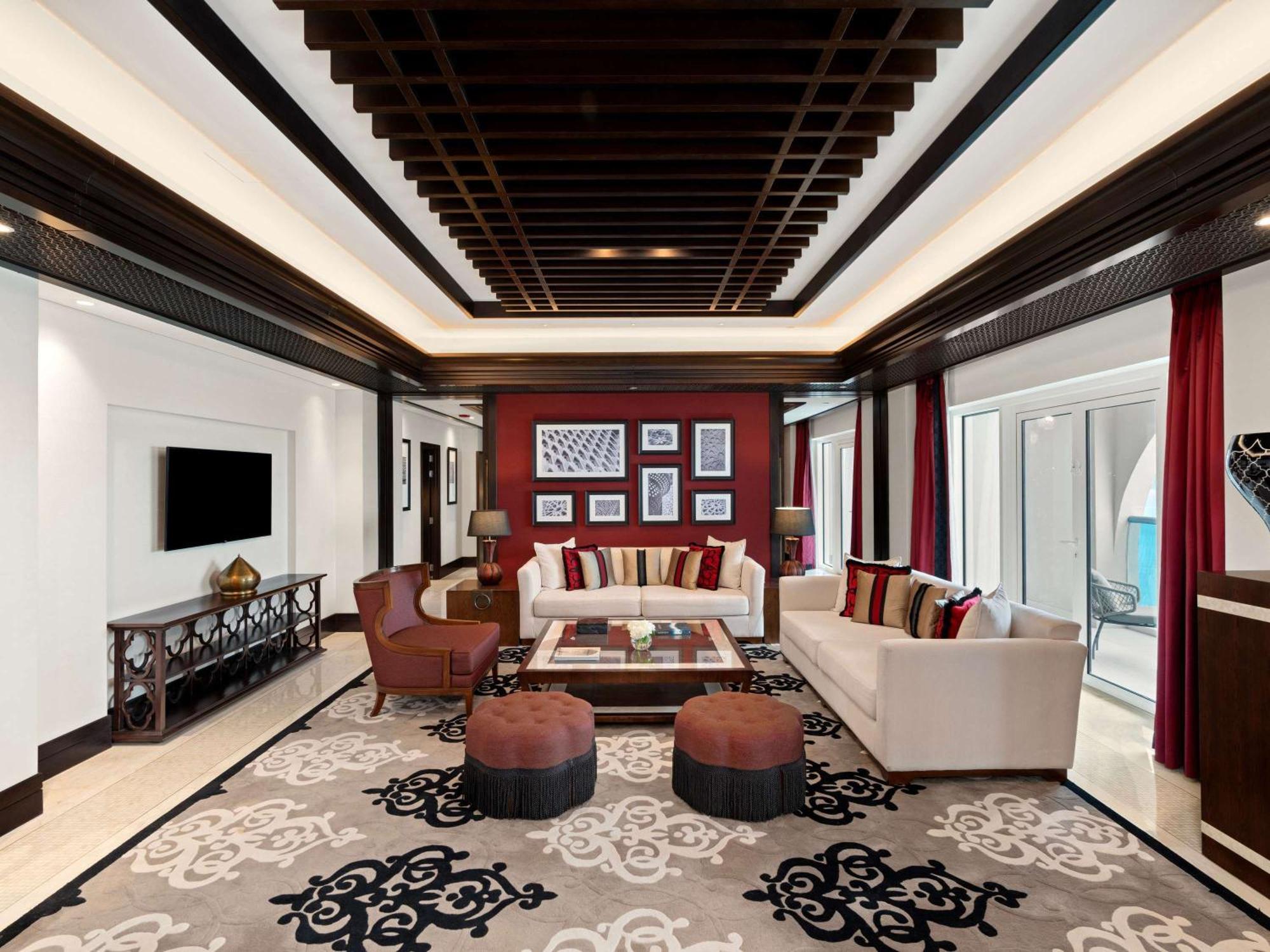 Rixos Marina Abu Dhabi Hotel Exterior photo The living room of a suite at the hotel